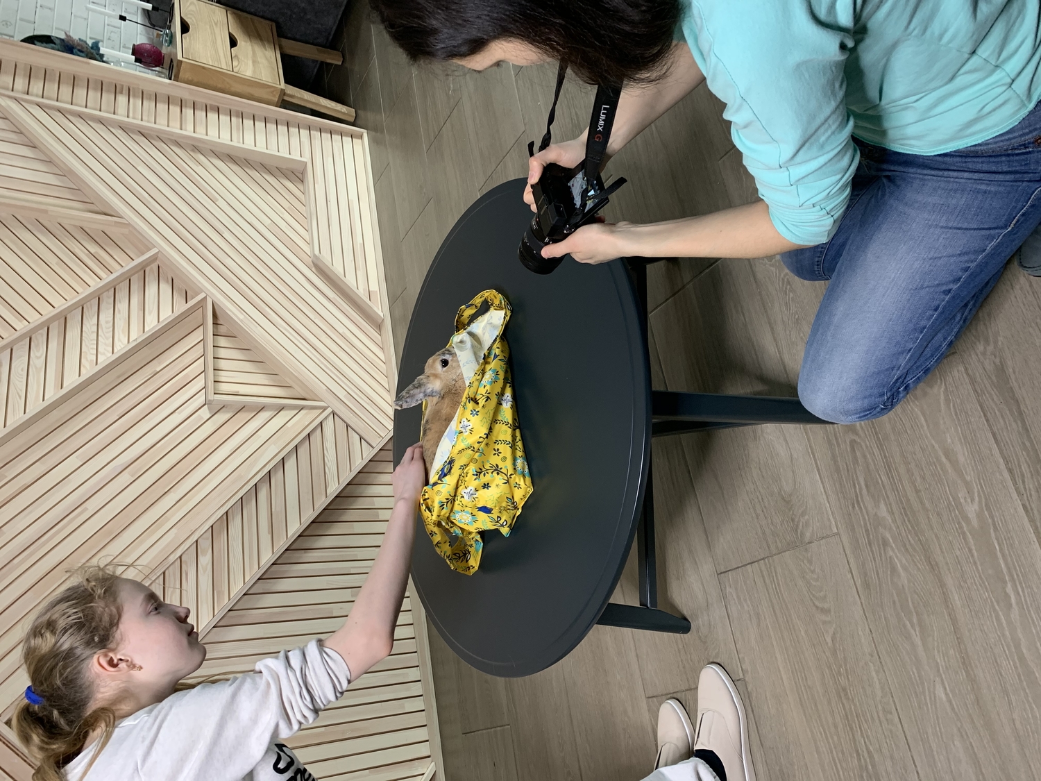 Экосумки завораживают всех, и деток тоже:)
