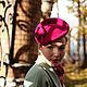 Заказать Авторская шляпка  "Fuchsia" (Фуксия) из велюра. Наталья Прокофьева. Ярмарка Мастеров. . Шляпы Фото №3