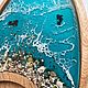 Деревянная подставка под чашку Море. Подставки. Lady Du ART. Интернет-магазин Ярмарка Мастеров.  Фото №2