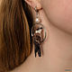 Order Bird earrings ' Coastal Swallows'. Miniature birds. Coffeelena. Livemaster. . Earrings Фото №3