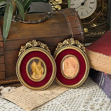Винтаж ручной работы. Ярмарка Мастеров - ручная работа Винтаж: Картина мини. Handmade.