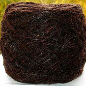 Материалы для творчества handmade. Livemaster - original item Alpaca Dark chocolate yarn made of alpaca wool.. Handmade.