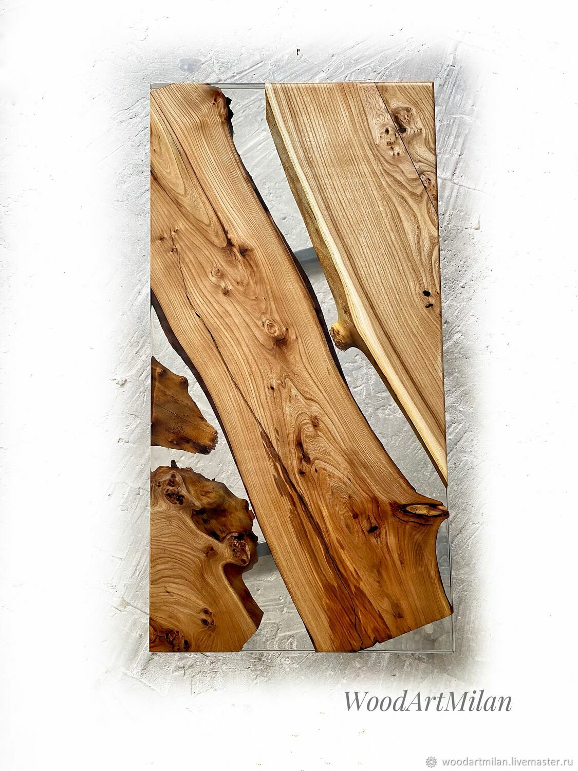 Журнальный стол из слэба капового вяза. Кофейный стол река – купить на ...