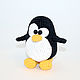 Пингвин Tux / Linux (амигуруми). Амигуруми куклы и игрушки. Ирина Куликова (НИТландия). Интернет-магазин Ярмарка Мастеров.  Фото №2
