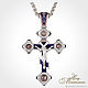 Шестиконечный православный `русский` крест с эмалью
Jeweller-X