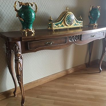 Мебель ручной работы. Ярмарка Мастеров - ручная работа Консоль резная. Handmade.
