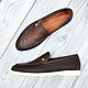 Men's loafers made of genuine ostrich leather, and genuine leather. Loafers. SHOES&BAGS. My Livemaster. Фото №4