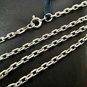 Украшения handmade. Livemaster - original item Chain 50 cm Anchor Faceted Silver (0801S080). Handmade.