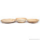 Обеденный набор деревянных тарелок из кедра 3 шт. TN37. Тарелки. ART OF SIBERIA. Интернет-магазин Ярмарка Мастеров.  Фото №2