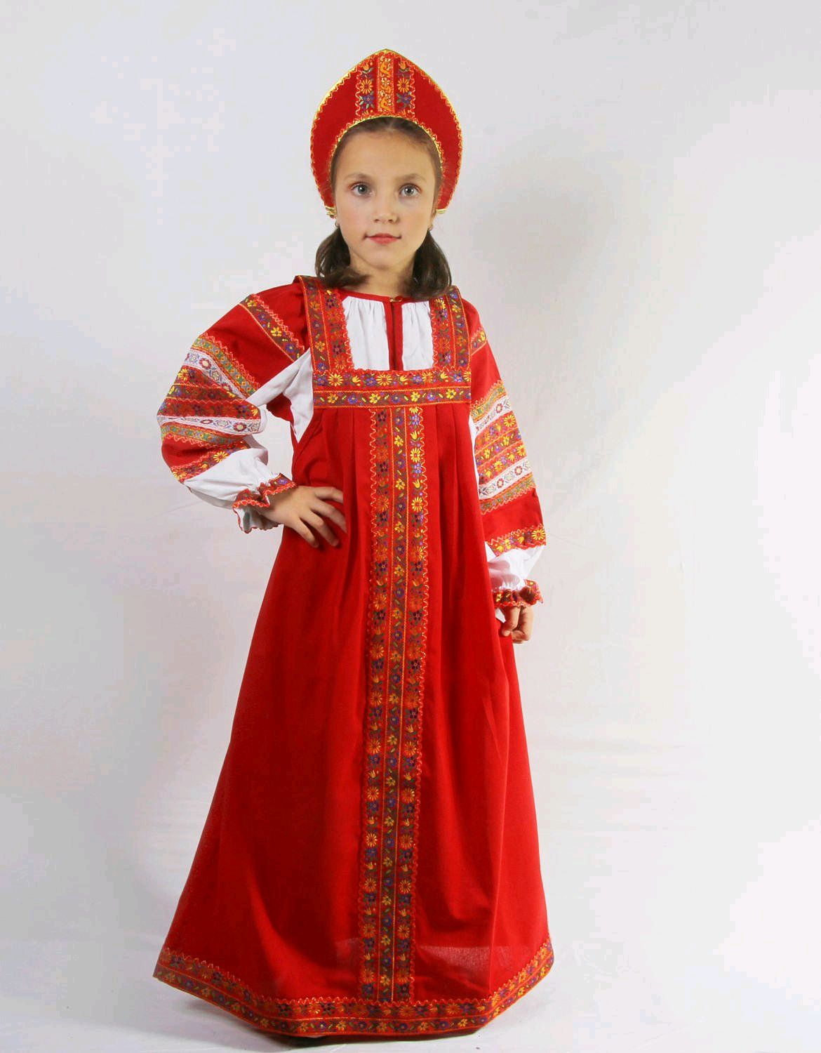 Сарафан в русском стиле для девочки