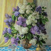 Картины и панно handmade. Livemaster - original item A bouquet of lilacs. oil on canvas. Handmade.