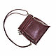  Women's burgundy leather handbag Carmen Mod C86-982. Crossbody bag. Natalia Kalinovskaya. My Livemaster. Фото №5