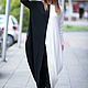 Black and white, long cotton dress - DR0139PM. Dresses. EUG fashion. My Livemaster. Фото №5