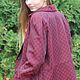 Плащ женский Пурпур , плащевка Италия. Плащи. Одежда и аксессуары Батик ANN LOOK. Ярмарка Мастеров.  Фото №13