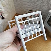 Куклы и игрушки handmade. Livemaster - original item Granny`s bed, miniature furniture in a dollhouse 1 to 12. Handmade.