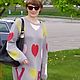 Tunic with hearts. Tunics. Knitted Things For All (matronka). My Livemaster. Фото №4