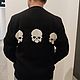Sweater with skulls made of 100% merino wool. Mens sweaters. Knitted Things For All (matronka). Online shopping on My Livemaster.  Фото №2