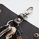 Leather keychain black. Housekeeper. AM.Masterskaya (am-masterskaya). Online shopping on My Livemaster.  Фото №2