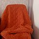 Плюшевый плед из Alize puffy fine. Пледы. Handknit-1. Интернет-магазин Ярмарка Мастеров.  Фото №2