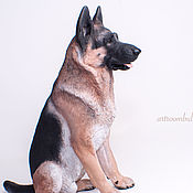Для дома и интерьера handmade. Livemaster - original item Portrait statuette based on a photo of a dog.. Handmade.