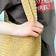 Шоппер из хлопка однотонный бежевый. Сумка-шоппер. Вязаные носки CraftSocks. Ярмарка Мастеров.  Фото №4