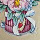 Cross stitch Bouquet in a hatbox. Pictures. Alena (Sweet Home). Online shopping on My Livemaster.  Фото №2