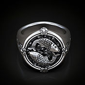 Украшения handmade. Livemaster - original item Ring: Pisces ring 2. Handmade.