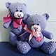 Teddy bear, knitted Teddy bear, Teddy Bears, Zhukovsky,  Фото №1
