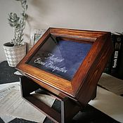 Для дома и интерьера handmade. Livemaster - original item A medallion box with glass. Handmade.