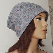 Аксессуары handmade. Livemaster - original item Beanie Gray Hat. Handmade.