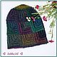 Шапка "AZTECA № 64 (шапка женская,шапка вяаз),  шапка ). Шапки. Ирина(shvilinka.knit). Ярмарка Мастеров.  Фото №5