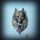 Кулон "Волк", серебро, топаз London Blue, Кулон, Санкт-Петербург,  Фото №1