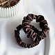 Набор из шёлковой средней и узкой резинок Chocolate. Резинка для волос. 8 HORAS OF SILK. Интернет-магазин Ярмарка Мастеров.  Фото №2