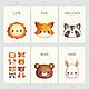 Заказать Набор постеров в детскую "Funny ANIMALS. Set7". MARI♥Pictures. Ярмарка Мастеров. . Метрики детские Фото №3