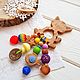Грызунок "Радужный котик". Грызунки. Грызунки Слингобусы Baby Baubles. Ярмарка Мастеров.  Фото №5