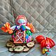 Kubyshka herbalist rose Hip in bloom folk doll for health, Folk Dolls, Salavat,  Фото №1