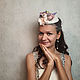Шляпки и ободочки для невесты. Шляпы. Авторские шляпки Солнцевой Натальи. Интернет-магазин Ярмарка Мастеров.  Фото №2