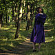 Elven Dress «Violet Bloom» Long Fantasy Elven Hooded Dress. Dresses. mongolia. Online shopping on My Livemaster.  Фото №2