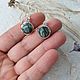 Серьги с серафинитом. Серьги классические. Vadjra-jewelry. Ярмарка Мастеров.  Фото №8
