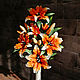 Bouquet-lamp of lilies ' Flaming flower'. Table lamps. Elena Krasilnikova. Online shopping on My Livemaster.  Фото №2