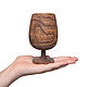Wooden wine glass made of Siberian Elm wood G4. Wine Glasses. ART OF SIBERIA. Online shopping on My Livemaster.  Фото №2