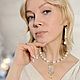 Заказать   Колье с опалом и нефритом. V.Mari (Мarina Verkholantseva). Ярмарка Мастеров. . Колье Фото №3