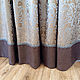 The curtains in the house for living room with brown edging on the bottom edge. Curtains1. Designer-Mart (designer-mart). My Livemaster. Фото №4