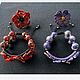 Bracelet, ring ' Flower corner'. Jewelry Sets. LenaVorobeva. Online shopping on My Livemaster.  Фото №2