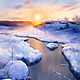 Зимняя река, Картины, Екатеринбург,  Фото №1