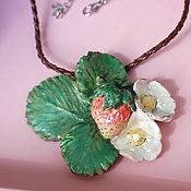 Украшения handmade. Livemaster - original item Necklace: Strawberry. Handmade.