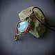 Кулон с голубым опалом и кораллом wire wrap. Кулон. Selena Di украшения wire wrap. Ярмарка Мастеров.  Фото №6