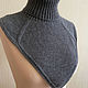 Заказать Манишка кашемировая серая, 100% кашемир. FAVORITE KNITWEAR (Наталья). Ярмарка Мастеров. . Манишки Фото №3