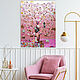 The tree of life. Gustav Klimt. Pink painting with semi-precious stones, Pictures, St. Petersburg,  Фото №1