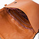 Order Bag genuine leather 'Brown squares tan'. alekseevaksenia. Livemaster. . Clutches Фото №3
